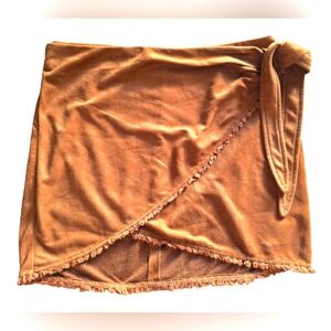 LULUS suede skirt